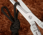 Portable Folding Stainless Steel Scissors, Multifunctional Outdoor Tool for Camping, Hunting and Fishing Survival Gear