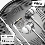 Gamer Wired Headphones Gaming Wired Earphone Metal HiFi Bass Stereo 3.5mm Earphone Earbud For Phone Computer Mic L Jack Magnetic