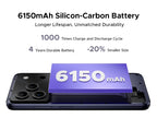Global Version DOOGEE Note56 Plus Android 16 Smartphone 48GB+256GB 6150mAh Large Battery 6.56'' 90Hz Display 50MP Camera NFC