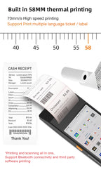 5.5 Inch Android 11 4+64G Rugged Mobile Computer PDAs for Parking Charging System Payment Terminal Handheld PDA
