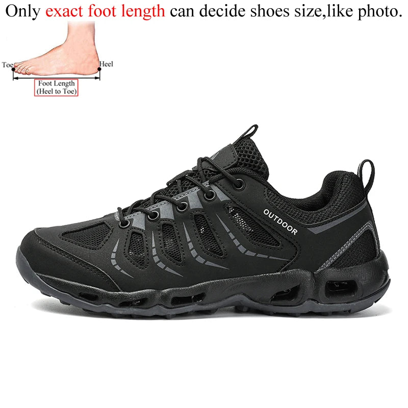 Summer Mens Trekking Shoes Hiking Shoes Women Trail Running Shoes Outdoor Sneakers Upstrem Aqua Water Shoes Hike Anti-Skid Grip