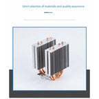 6 Heatpipe CPU Air Cooler Desktop Dual-Tower Heatpipe Cooling System Silent Dual-Fan CPU Cooler
