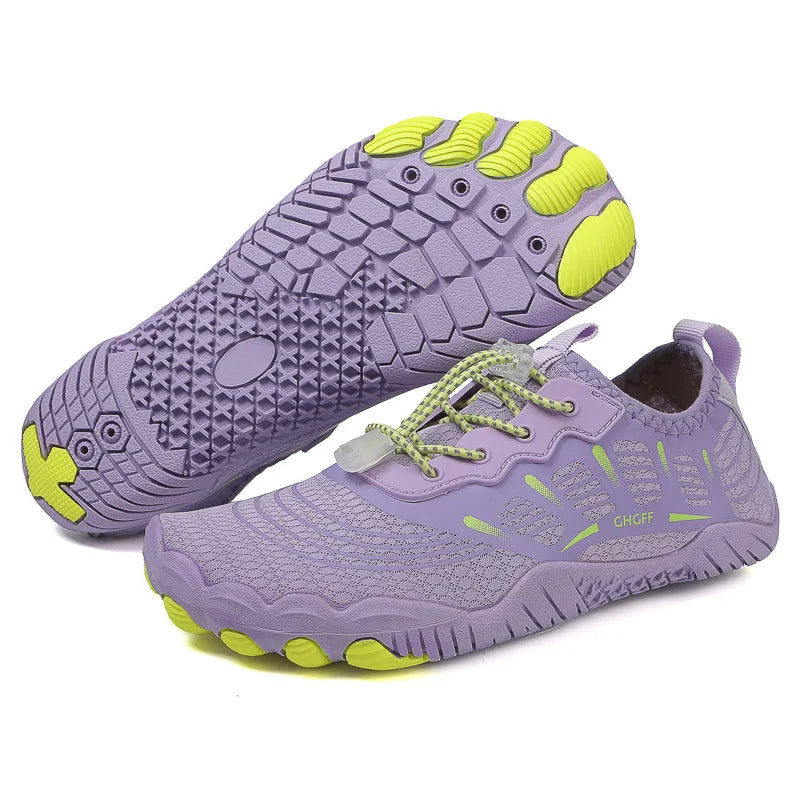 Unisex Quick Dry Water Shoes, Anti-Slip Beach Swimming Aqua Socks, Lightweight Barefoot Wading Shoes for Outdoor Sports