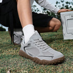 Unisex Wide Width Hiking Shoes Breathable Mesh Outdoor Trekking Sneakers Anti Slip Rubber Sole Walking Trainers Summer Autumn