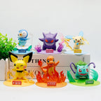 Pokemon Series Blind Box Pikachu Mewtwo Anime Figures Ornaments Dolls Gardevoir Sylveon Model Fans Desktop Car Christmas Gift