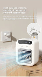 Wireless Air Conditioner Mini Portable Air Cooler Fan 500ml Ice Water Spray Humidifier For Home Air Conditioning Mist Fan USB
