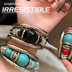 Vintage Multi - Layer Beaded Bracelets for Women Men, Fashion Jewelry Accessories, Retro bracelets femme