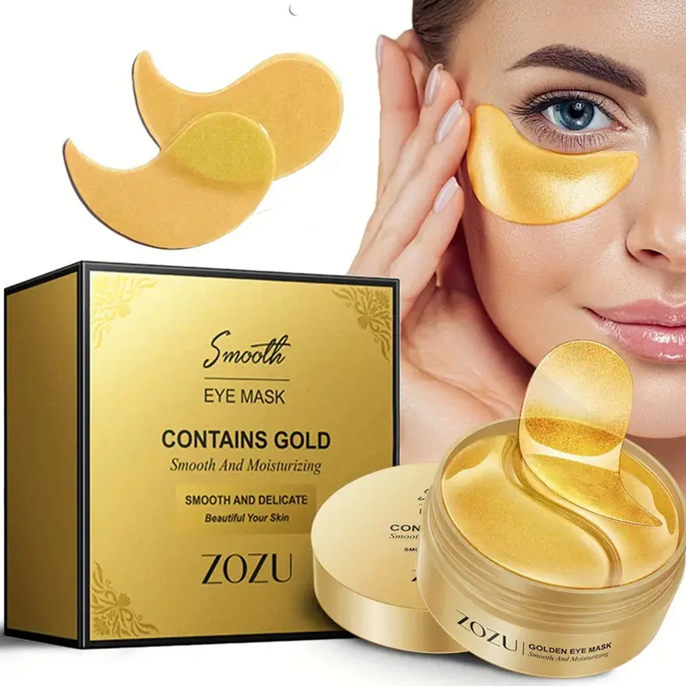 "30pcs 24K Gold Eye Mask Patches - Anti-Aging & Dark Circle Treatment, Hydrating Collagen Boost for Puffy Eyes" Secondary image