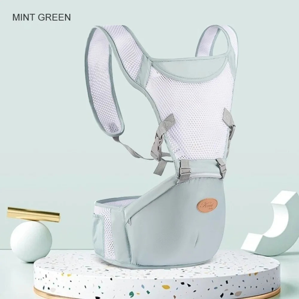 New 2 in 1 Baby Waist Stool Ergonomic Breathable Mesh Baby Carrier Detachable with Hip Seat Infant Baby Hipseat Baby Supplies Main image