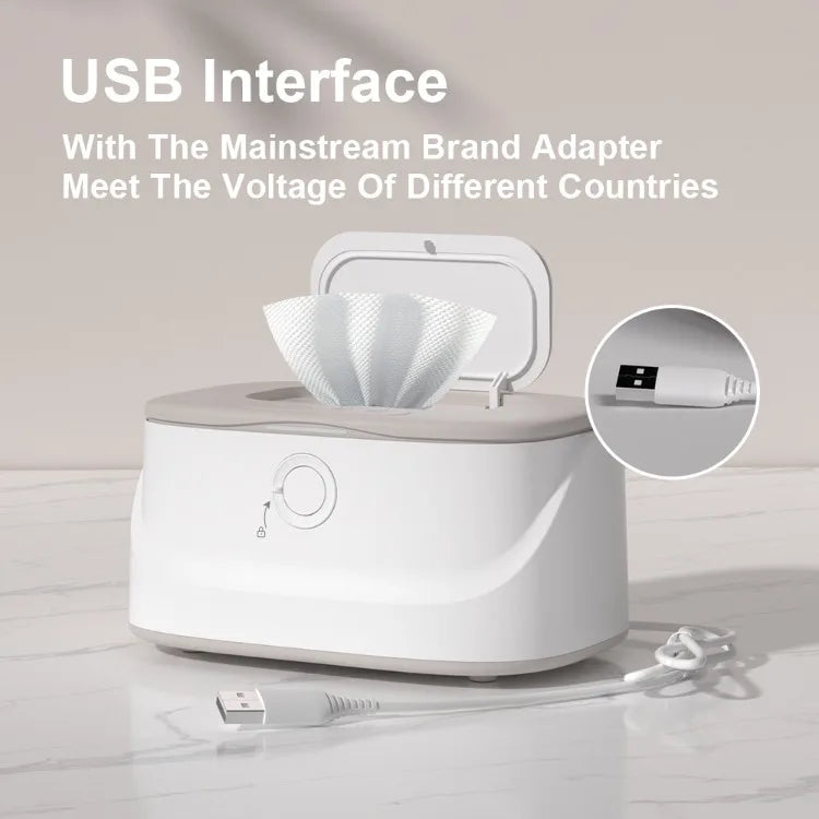 USB Powered Baby Wet Wipes Warmer Night Light Car Hanging Constant Temperature Wet Wipes Dispenser Box Wipes Warming