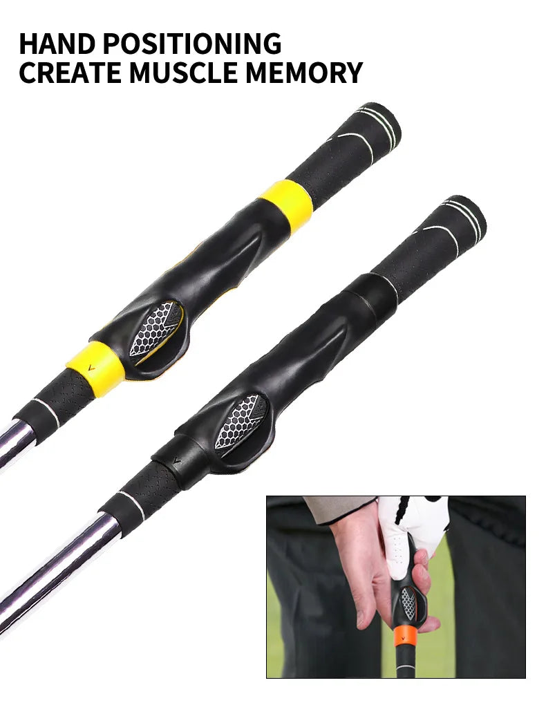 Golf Grip Trainer Golf Club Training Aid Enhance Grip Strength Golf Grip Kit for Golf Club To Help Train Correct Hand Position