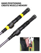 Golf Grip Trainer Golf Club Training Aid Enhance Grip Strength Golf Grip Kit for Golf Club To Help Train Correct Hand Position