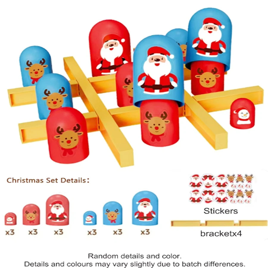 Table Board Toy Tic Tac Toe Big Eat Small Logical Thinking Training Game Parent-Child Interactive Family Game Kid Christmas Gift
