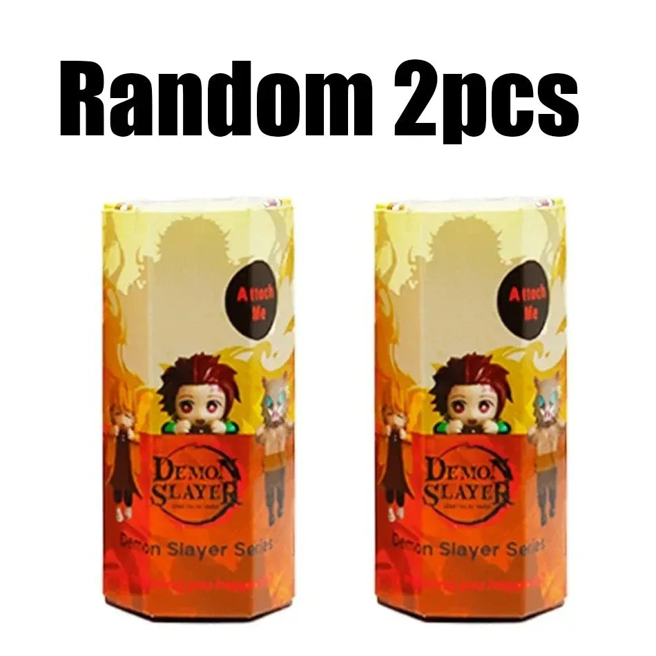 2025 Demon Slayer Hippers Blind Box Mini Action Figures Collectible Decoration Kids Toys Mystery Boxes Children Birthday Gifts