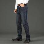 Wthinlee 8 Models Spring Autumn Business Jeans Men Casual Straight Stretch Fashion Classic Work Denim Trousers Brand Clothing