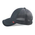 FEICUI Unisex Summer 6-Panel Baseball Cap Mesh Running Hats Pure Color Trucker Cap Breathable Outdoor Sports Quick Dry Hat