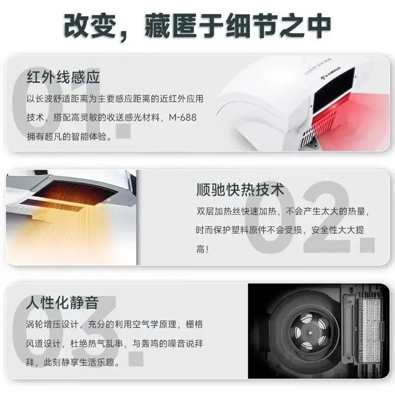 Automatic induction hand dryer Hotel commercial sanitary bathroom Intelligent blow  Hand dryer Household
