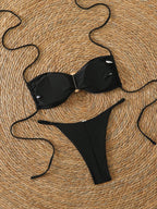 Sexy Bandeau Bikini Women's Swimsuit 2026 Two-piece Swimwear Thong Bikinis Set Female Bathing Suit Push Up Beach Swimming Wear
