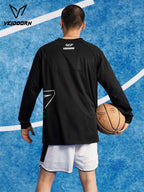 2025 Mens Quick Dry Workout T-Shirt Moisture Wicking Training Top Gym Fitness Long Sleeve Running Basketball Tee Athletic Wear