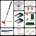 Mini Golf Toy Set, Desktop Indoor Golf Game with Course Cloth & Clubs, Interactive Family Sport Game for Kids Adults
