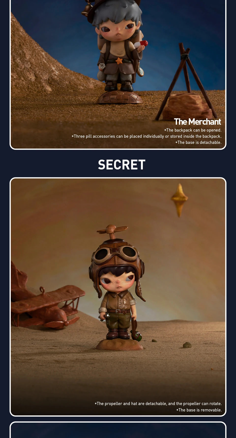 POP MART Hirono x Le Petit Prince Serie Blind Box Toys Mystery Box Mistery Caixa Action Figure Surprise Cute Model Birthday Gift
