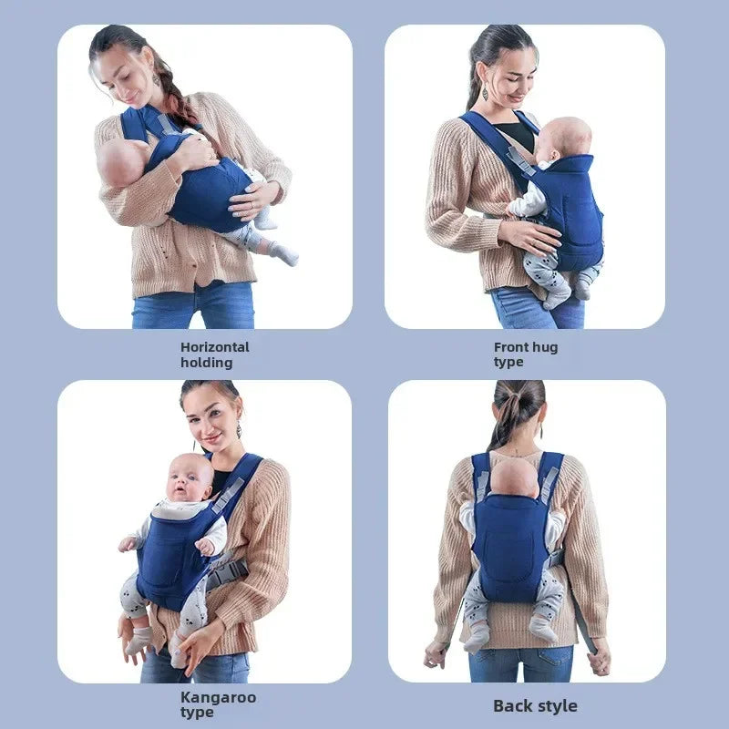 Baby Going Out Safety Carrier Sling Multifunctional Shoulder Baby Carrier Four Methods Front and Back Versatile for All Seasons