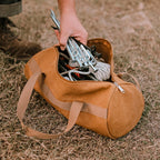 Camping Tools Storage Bag Large Capacity Cylinder Tent Stake Bag Lightweight Tent Peg Ground Nail Holder Bag for Outdoor Camping