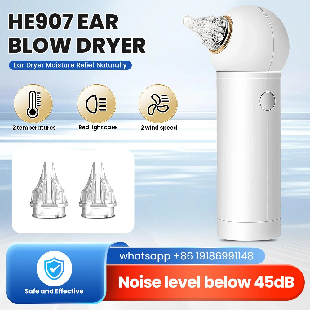 Intelligent Constant Temperature Ear Dryer Low Noise Ear Care Device Prevents Bacterial Growth Prevent Ear Canal Inflammation
