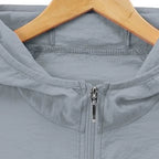 Men's Summer Thin Sun Protection Jacket Outdoor Zipper Hooded Loose Casual Outerwear UV-proof Breathable Quick Dry Cycling Coats