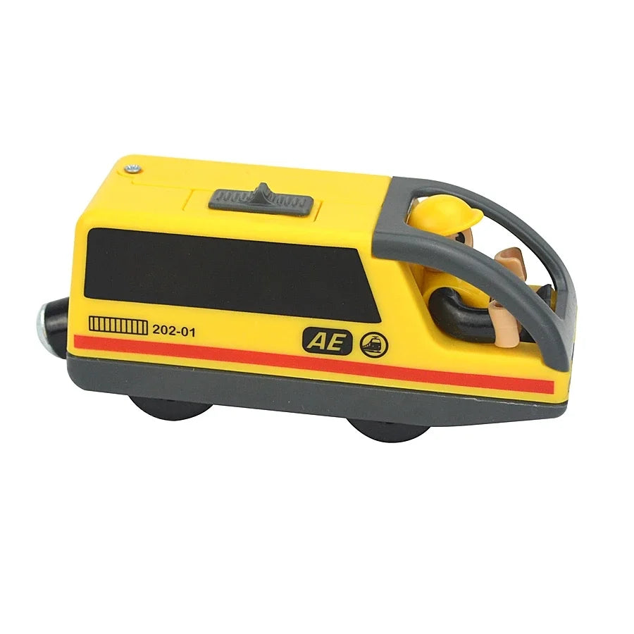 Locomotive Magnetic Car Electric Train Toys Fit All Brand Biro Wooden Diecast Slot Train Track Railway Educational Toys For Kids
