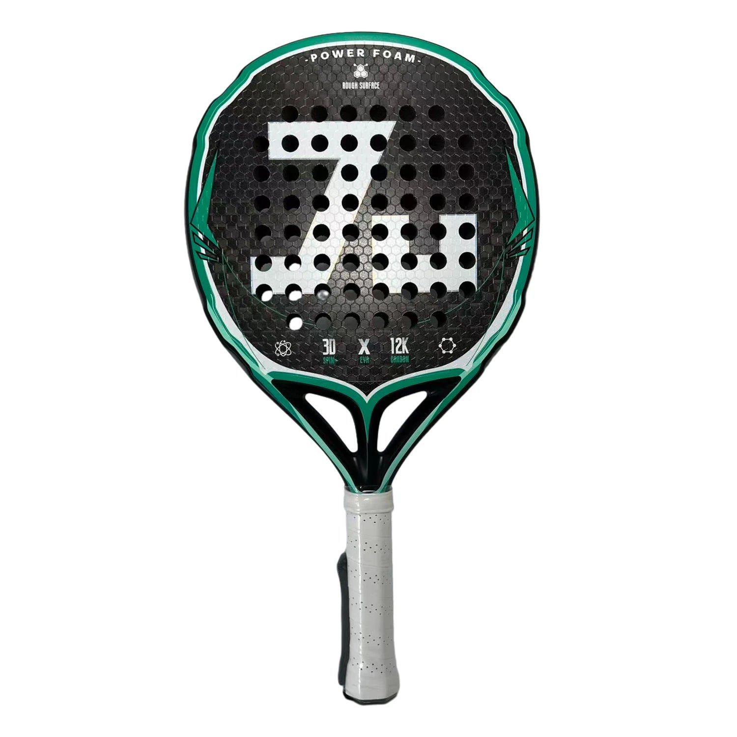 2025 Padel Tennis Racket 12K Carbon Fiber EVA Memory for Beginner High Quality Balance Padel Paddle Round Shape Padel Racquets