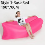 Outdoor Portable Inflatable Sofa Beach Lazy Air Sofa Folding Sleeping Bag Oxford Cloth Camping Furniture 190x70cm