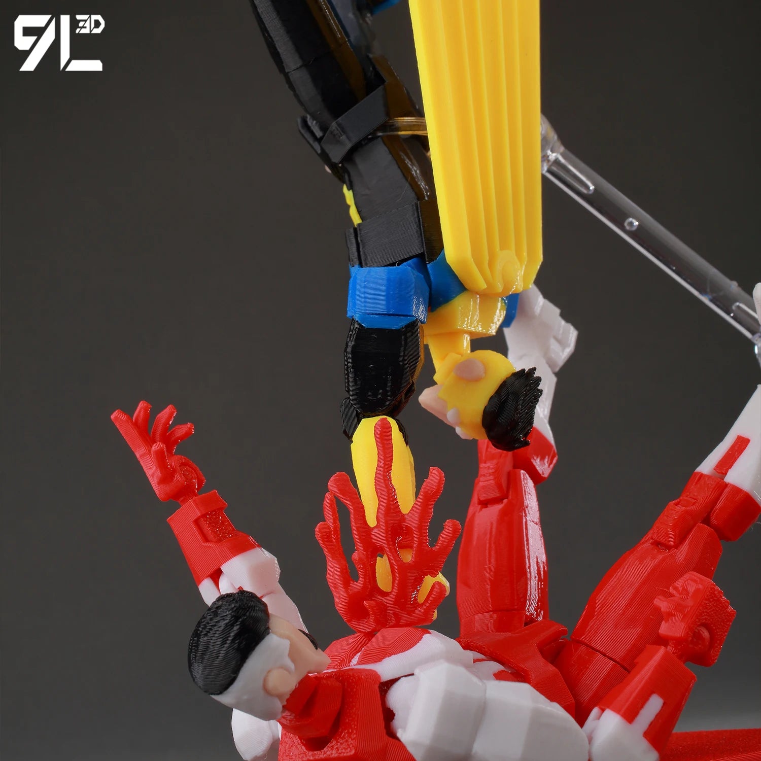 9L3D Superhero Team Invincible Boy Heroes Action Figure Lucky13 Dummy13 Multi-Colored T13 Multi-Jointed Collectible Toys Titan13