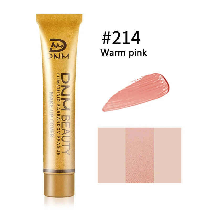 Full Skin Concealer Foundation Cream Face Professional Blemish Cover Dark Spot Tattoo Contour Makeup Liquid Concealer Cosmetic