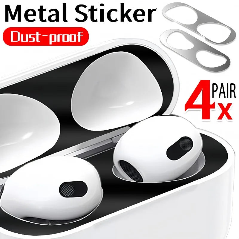 Metal Dustproof Film for Airpods Pro 3 Guard Sticker Anti-Scratch Protectors Decal Ultra Thin for Airpod Pro3 Case Accessories