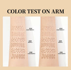 Qibest 2-In-1 Freckle Pen with Gourd-Shaped Head, Natural and Realistic, Sweat-Proof, Double-Ended Stamp Dot Pen Cosmetic Stick