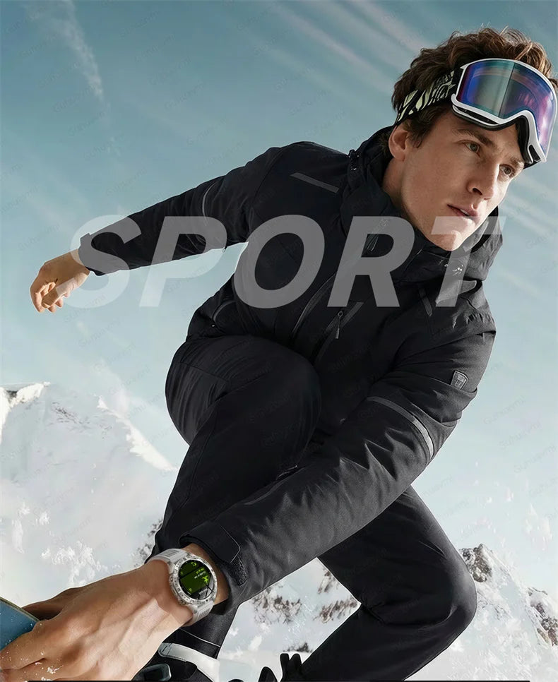 GPS Sports Smartwatch Men Women Swim Waterproof Fitness Tracker 2GB Memory Offline Maps  SpO2 Rugged Outdoor Smartwatch for Men