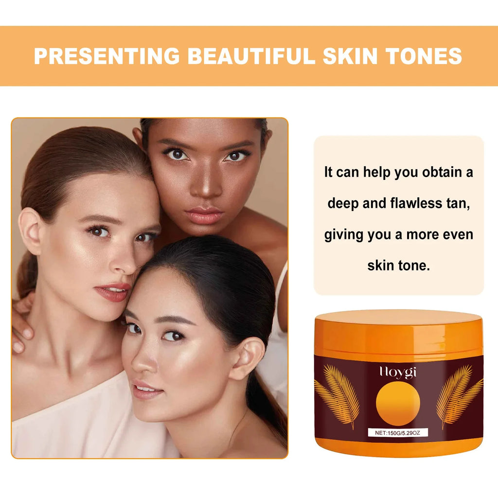 Sunless Tanning Gel Intensive Self Tanner Face Body Natural Bronzer Wheat Moisturizing Hydrating Summer Sunbed Self Fake Tan Gel