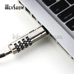 4-Digit Password Protected USB Port Laptop Security Lock Notebook Anti-Theft Combination Lock With Security Steel Lock Cable
