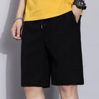 Summer Men'S Large Size Casual Shorts Beach Pants Running Sport Straight Short Pants Male Thin Sweatpant Leisure Loose Shorts