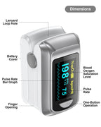 【Local Shipping】HealthTree Finger Pulse Oximeter Blood Oxygen Saturation SpO2 PI Oximetro Oxymeter Bluetooth APP Control