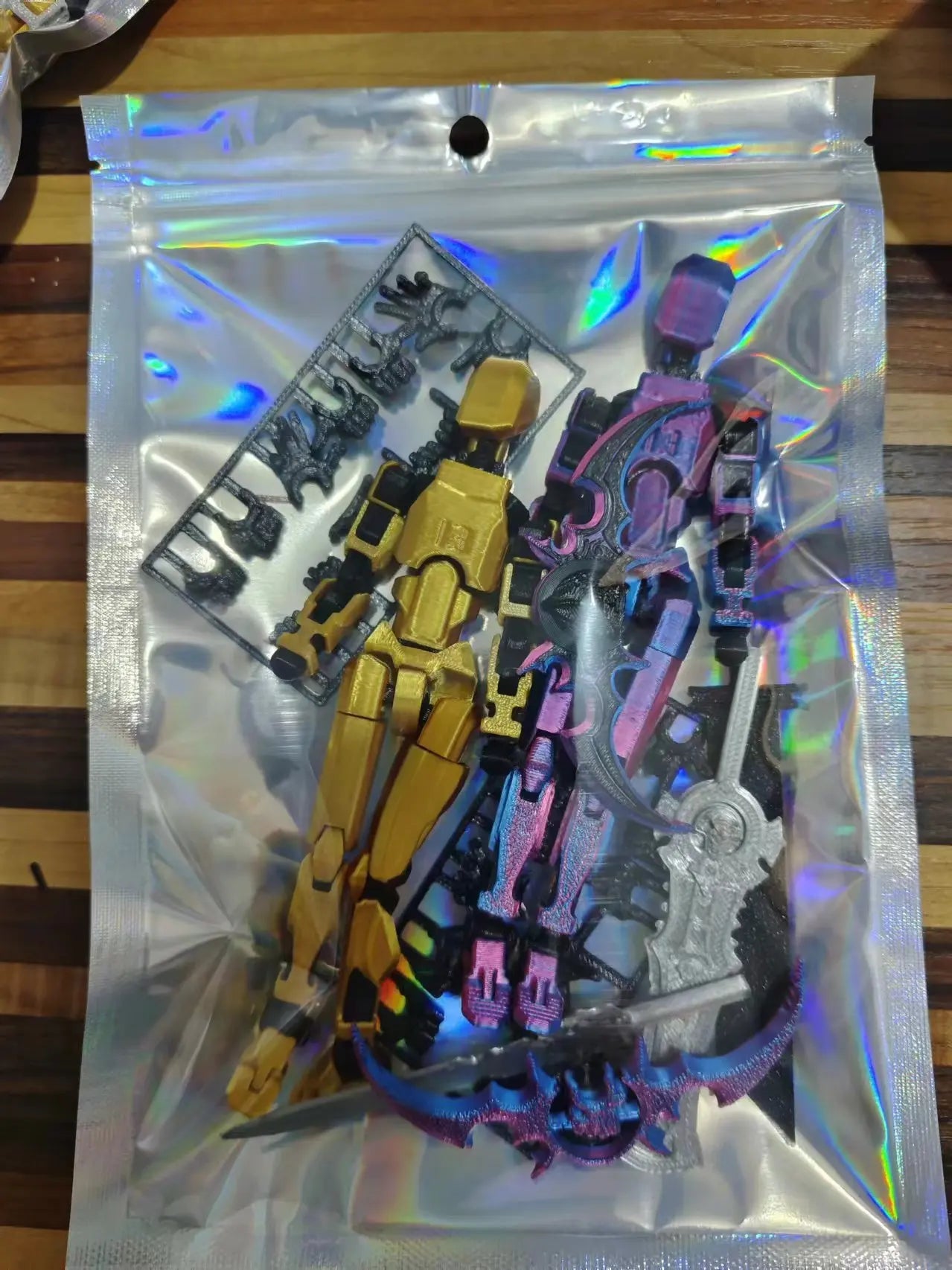 T13 Action Figure 3D Printed Multi-Jointed Movable Titan 13 Lucky Dummy Nova Robot Action Figure Desktop Assembly Completed Gift