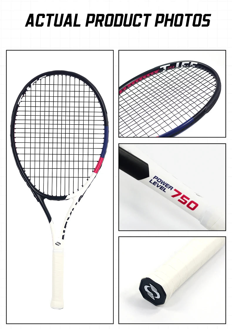 NEXUS Carbon Tennis Racket, Speed Aesthetic Design, Wide Stable Triangle Frame, Low Wind Resistance & High Control Power
