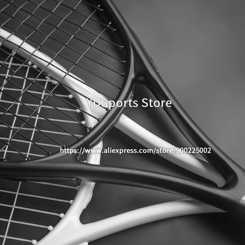 1pcs 27inch Technical Type Tennis Rackets Strung Carbon Aluminum Alloy Recreational Racquet Shockproof With Carry Bag For Adult