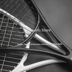 1pcs 27inch Technical Type Tennis Rackets Strung Carbon Aluminum Alloy Recreational Racquet Shockproof With Carry Bag For Adult