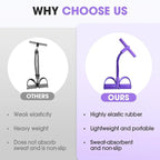 4-Tube Pedal Tensioner Multi-Functional Household Fitness Equipment Yoga Abdominal Strengthening Elastic Band Tension Rope