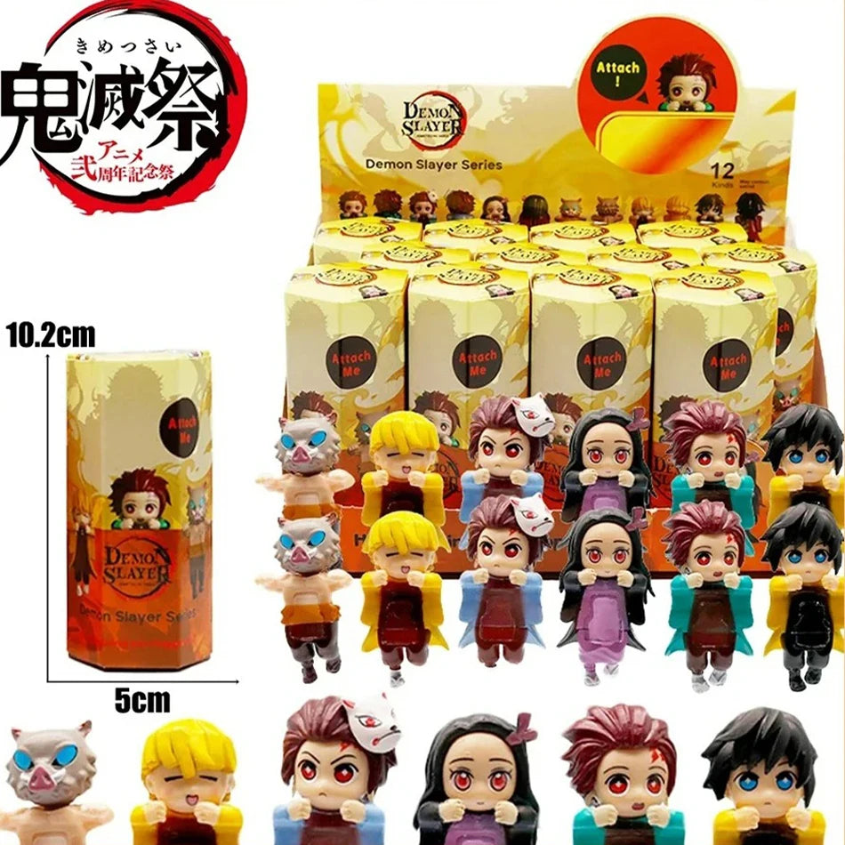 2025 Demon Slayer Hippers Blind Box Mini Action Figures Collectible Decoration Kids Toys Mystery Boxes Children Birthday Gifts Main image