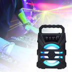 500mAh Bluetooth speaker Sound box high power bluetooth speakers TF Udisk karaoke handheld sound subwoofers for dancing