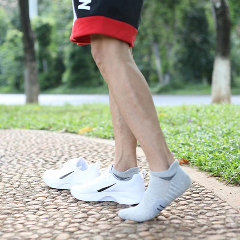 1 PAIRS Towel Bottom Hiking Socks Men Women Cotton Sock Short Running Sport Socks Breathable Deodorous Socks Plus Size EUR 35-50