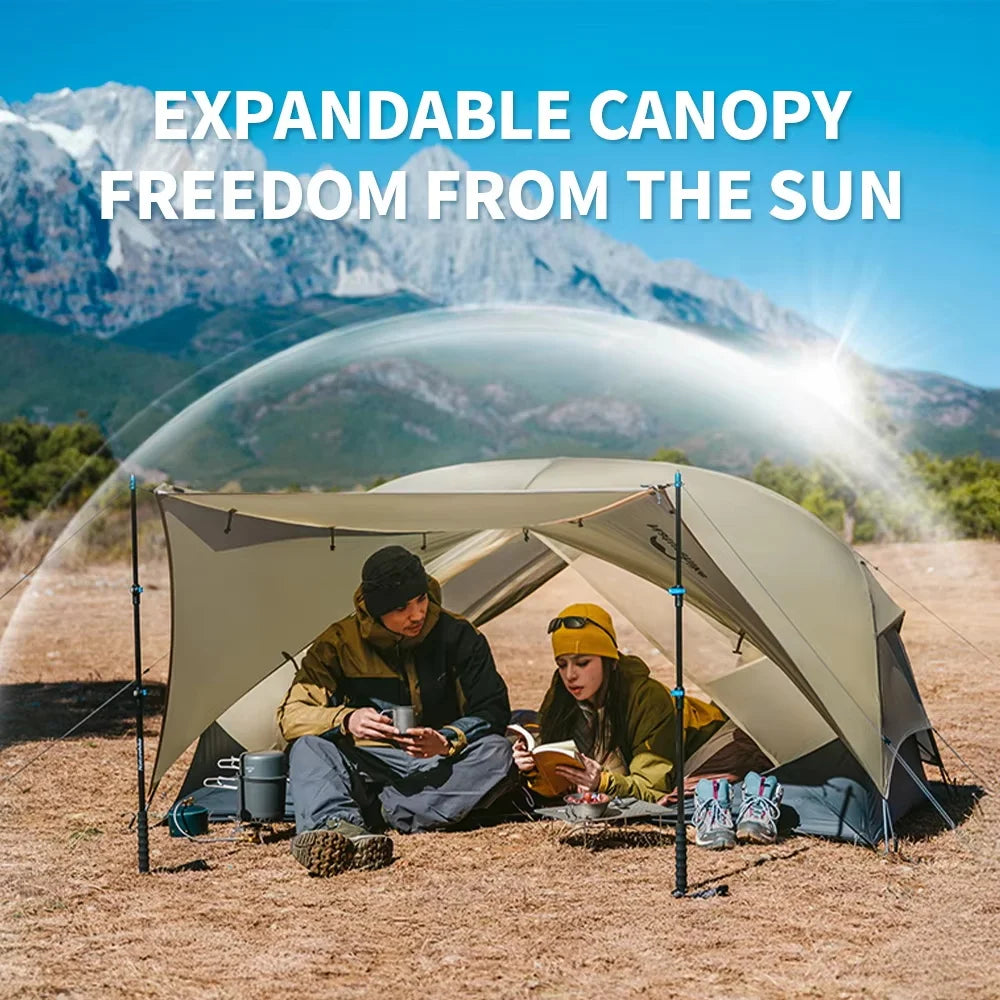 Naturehike Mongar UL 2 Tent 2 Person Backpacking Tent 20D Ultralight Travel Tent Waterproof Hiking Survival Outdoor Camping Tent